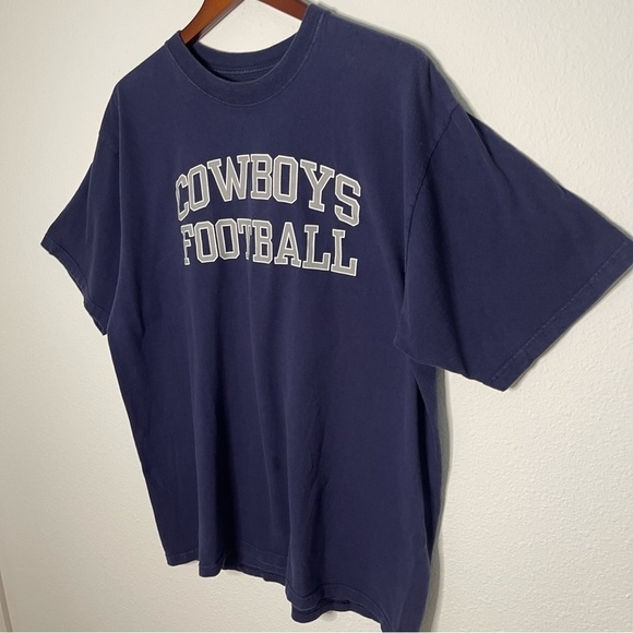 Reebok NFL Dallas Cowboys Football crewneck navy blue tshirt size XL - Picture 3 of 8